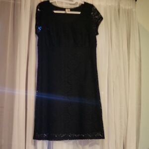 Maddison Brand Black Lace Midi Dress